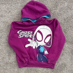 Marvel Ghost-Spider Kids Hoodie - Magenta and Teal